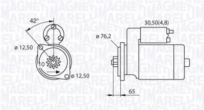 MAGNETI MARELLI 063521214020 -  Стартер